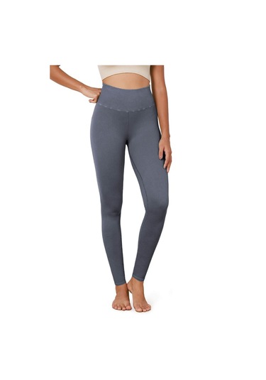 Kadın Yüksek Bel Fitilli Esnek Spor Tayt 4117 001