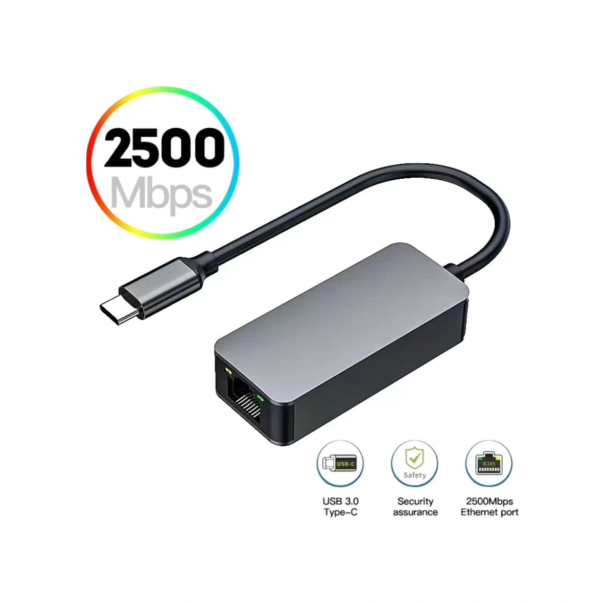 Zr621 Type-c Gen1 2,5g Ethernet Çevirici