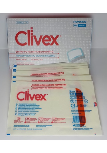 Steril Poliüretan Hazır Pansuman Örtü Pad 9cm 15m 25 Li C6115p