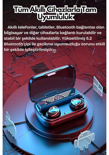 Time&Tech M20 Bluetooth 5.4 Kablosuz Kulak İçi Oyuncu Kulaklığı