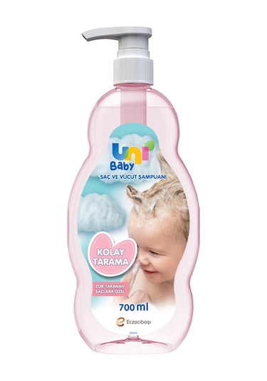 Uni Baby Kolay Tarama Saç ve Vücut Şampuanı 3 x 700 ML
