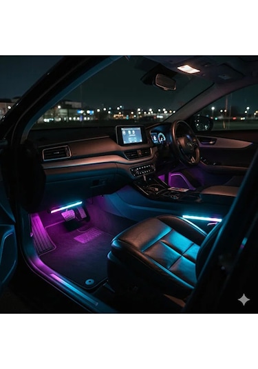 Renault 11 Uyumlu Araç İçi Rgb Renklerine Sahip Ayak Altı Led Aydınlatma