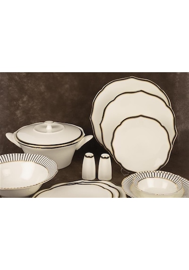 Mikasa Moor Bellini Black 74 Parça Yemek Takımı 12 Kişilik