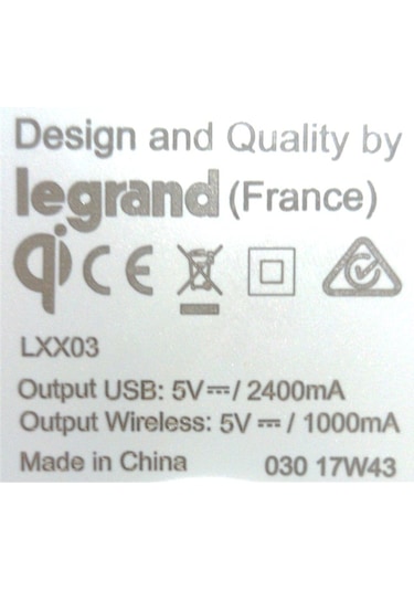 Legrand Raventi Kablosuz Şarj + Usb Şarj Prizi Prizi