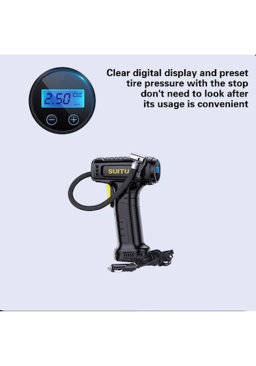 Jms Led Ekranlı Taşınabilir Şarjlı Kompresör Lastik Hava Pompası