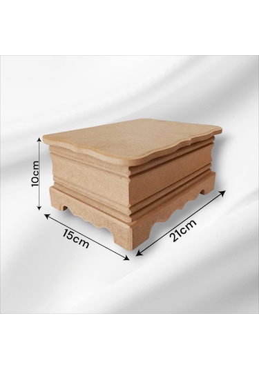 Ahşap-boyanabilir-çok Amaçlı Ayaklı Kutu