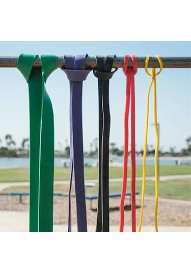 Dolıty Direnç Bandı Spor Salonu Streç Yoga Egzersiz Pilates 50-ila-100-lb-mor Mor