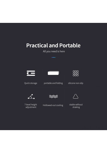 Yaozixa 11-17 İnç Dizüstü Bilgisayar Ve Tablet İçin 6 Seviye Yükseklik Ayarlı Katlanabilir Soğutma Ve Yüksekleyici Sandalye - Pembe