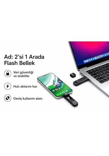 256 Gb Katı Hal Usb Bellek Usb 3.2 + Type-c Çift Girişli Taşınabilir Flash Bellek Telefonda Bilgisayara Aktarma Yüksek Hızlı Dayanıklı Ve Çok Korumalı Ssd Korumalı Darbeye Dayanıklı Anti Manyetik Gri