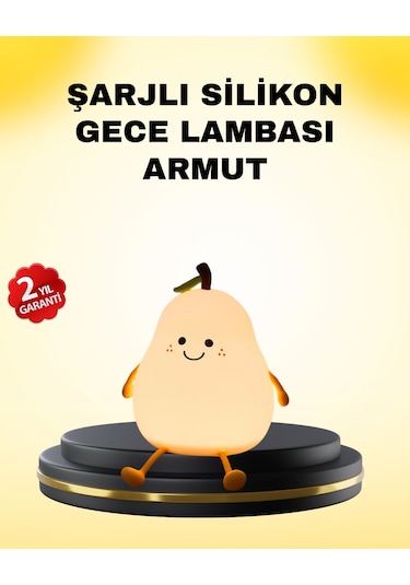 Dekoratif Armut Led Lamba Renk Ayarlı Şarj Edilebilir
