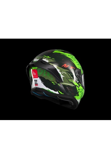 Mt Helmets Mt Stınger Ardent C6 Motosiklet Kaskı Siyah Yeşil