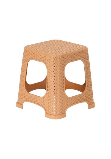 Luna Galleon Design Star Rattan Küçük Tabure Tik