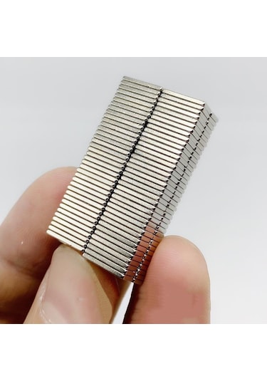 Dikdörtgen Neodyum Mıknatıs 10x5x1,5 mm (10 Adet)