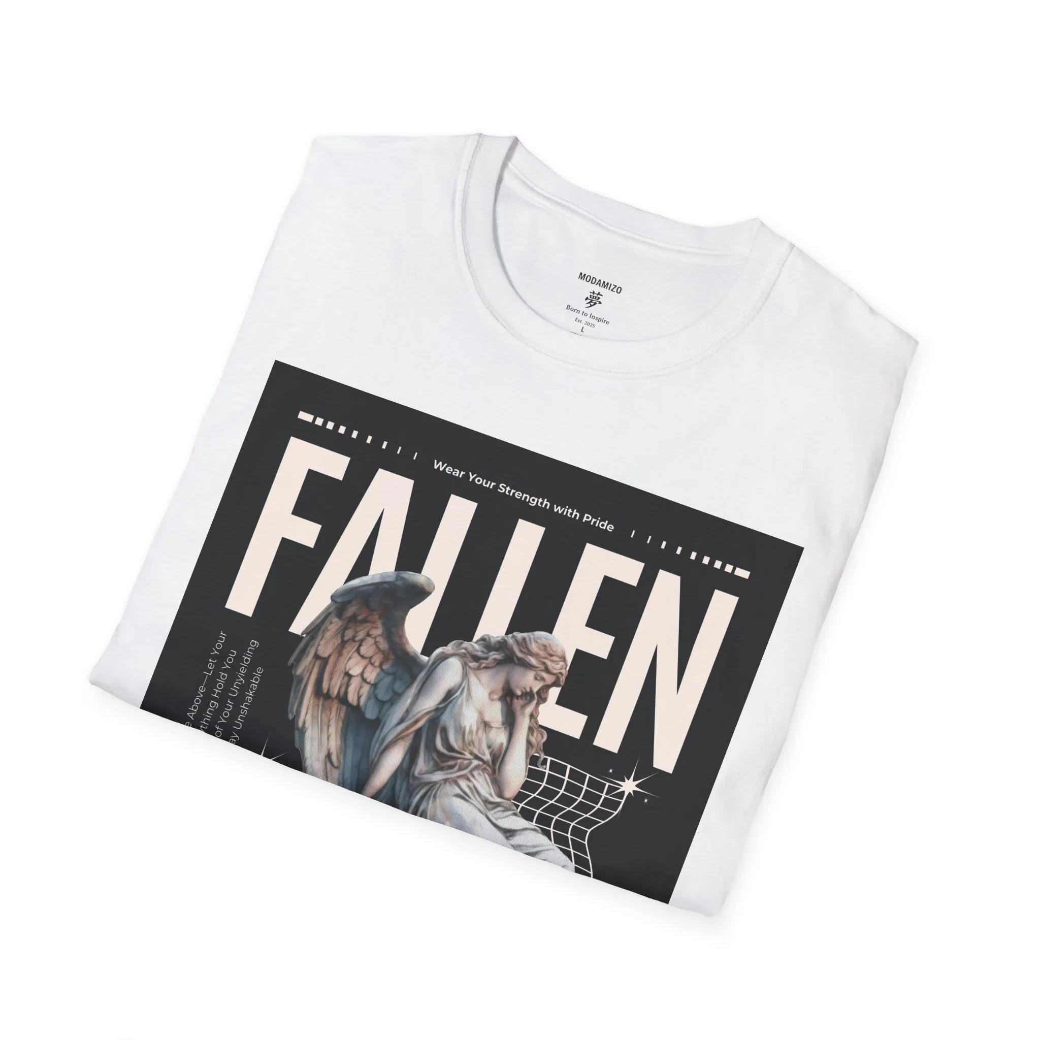 Düşmüş Melek Grafik Tişört: Unisex Yumuşak Pamuk.