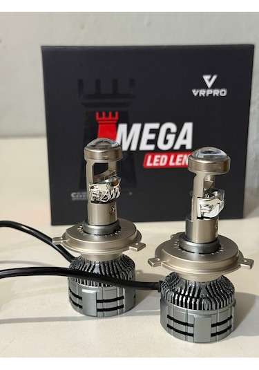 Yenilzd H4 Mercekli Mega Led Farled Zenon 75w 20.000 Lümen Garant