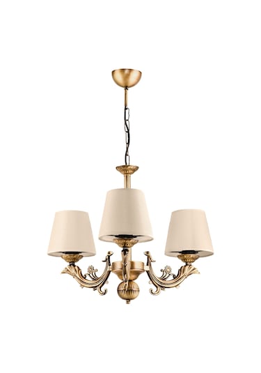 Dede Üç Kollu Sava Zamak Avize Eskitme Şapkalı Eskitme Boya