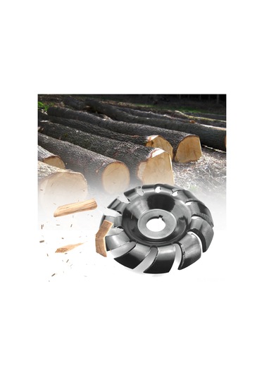 Suofeng 90mm 12 Dişli Manganez Çelik Ağaç Oyma Diski - 16mm Delikli, Hızlı Şekillendirme İçin