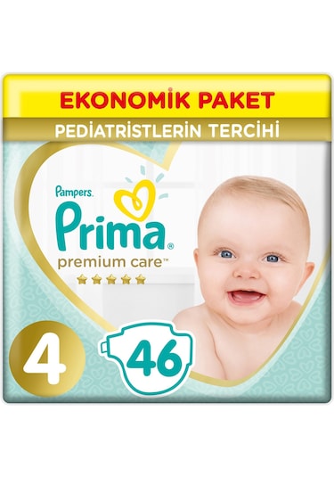 Prima Premium Care Bebek Bezi Ekonomik Paket 46 Adet