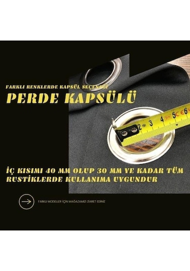 Kapsüllü Kuş Gözü Fon Perde Blackout 23 Renk Seçeneği