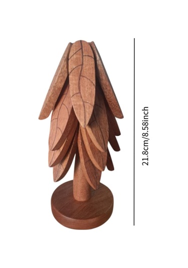 Homyl Yılbaşı Ağacı Bardak Altlıkları Sıcak Yemekler 4 Parça Set Diğer