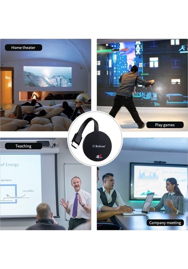 Fortunelane 1080p Hd Kablosuz Yansıtıcı, Tv-projektör Hdmı, Airplay/miracast/dlna, Ev-ofis Kullanımı