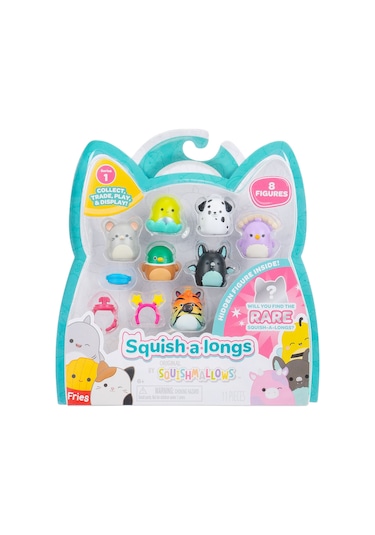 Squish-a-longs 8 Figür + Yüzük Set Seri 1 Al0083