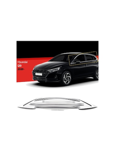 Autogp Hyundai İ20 Cam Çerçevesi Kenar Çıtası Krom Tamtur 2019+ 14 Parça Au-hy- 1346