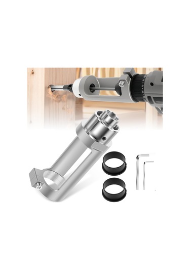 Xurunkeji Matkap Uçlu Kare Delik Matkap Ucu Adaptörü, Kesme Aparatı, Alüminyum Delik Matkabı Montaj Braketi, Matkap Sabitleme