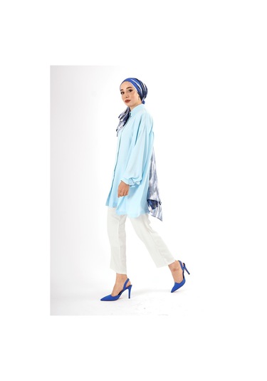 Fatma Sezen Over Size Tunik - Kadın Çok Renkli