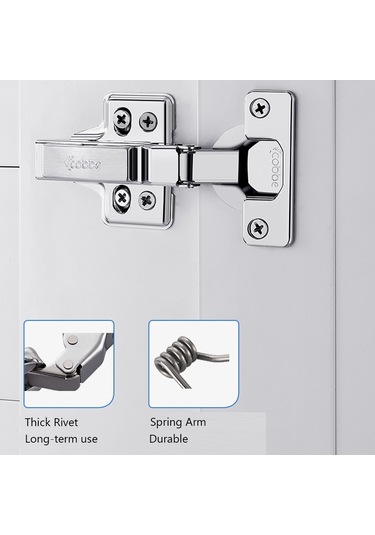 Paslanmaz Çelik Damper Menteşeleri, Yumuşak Kapanma, Amort Silver-embed,