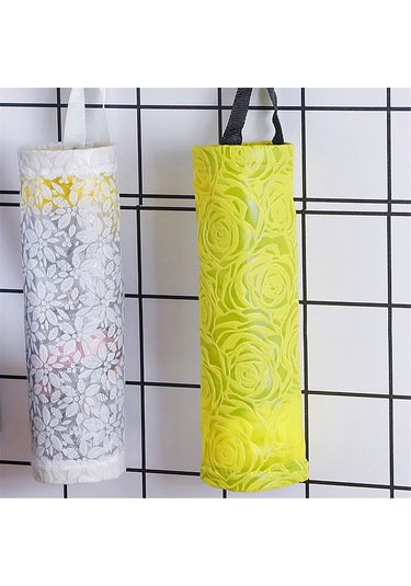 Plastik Poşet Saklama Rafı, Mutfak İçin Duvar Monte Black