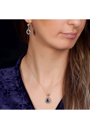 Altınbaş Elmas Safir Kolye N11.492