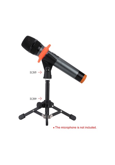 Ranyeek Ammoon Ms-12 Masaüstü Mikrofon Sandalyesi, Katlanabilir Mini Tripod, Toplantılar Ve Konferanslar İçin Uygun, Standart Mikrofon Klip Uyumlu