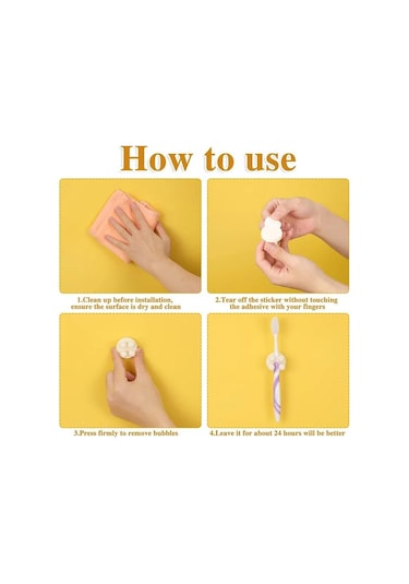 Beyaz Fonken 1 Adet Evrensel Silikon Kanca Mutfak Yaratıcıları Kendinden Yapışkanlı Diş Fırçası Tutucu Çok Amaçlı Su Geçirmez Depolama Tutucular Beyaz