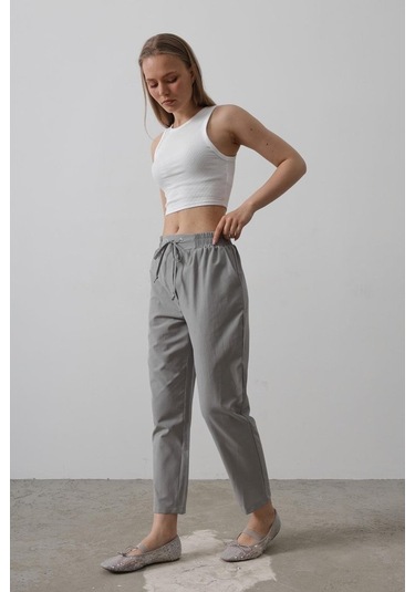 Modasize Pantolon - Gri Gri