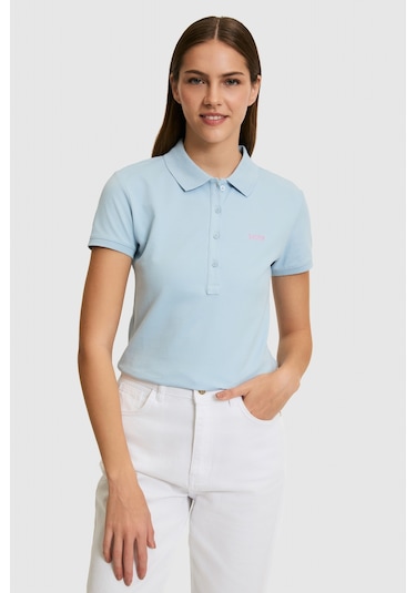 U.S. Polo Assn. U.s. Polo Assn. Kadın Açık Mavi Tişört Basic 50323461-vr003 Acık Mavı