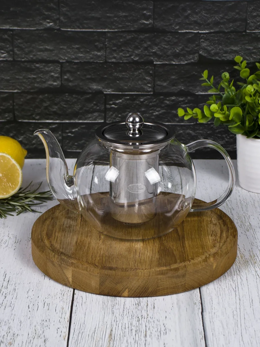 Cnglass 900 Ml Çıkarılabilir Filtreli Demlik Çaydanlık 310784712 Beyaz