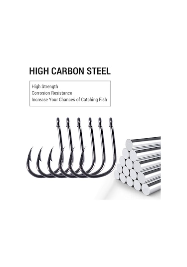 Yuntech01 4 Yüksek Karbon Çelik Ise Ni İğne, Dairesi Ve Tırnaklı, Dayanıklı, Deniz/nehir/uzunova Uygun, 100 Adet/kutu