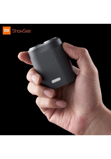 Xıaomı Showsee Turbo Elektrikli Tıraş Makinesi Ikiz Bıçak Kuru Islak Jilet Sakal Düzeltici Kesici Typec Şarj Edilebilir Erkek Jilet Makinesi