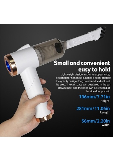 Novahub Kablosuz Taşınabilir Süpürgesi - 9000pa, 120w, Led Işık