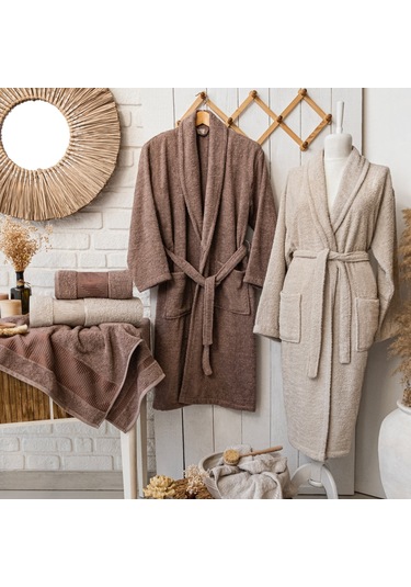 Schafer Home Sally Jakarlı Banyo Seti 6 Parça-bej/ekru Bej - Ekru