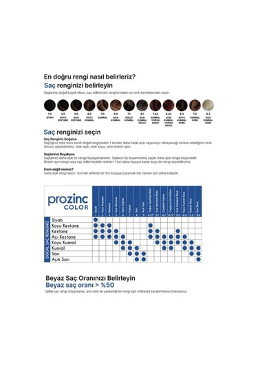 Prozinc Color Saç Boyası 7.3