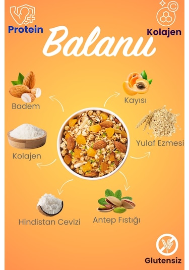 Kolajen Granola 180gr X3 Adet