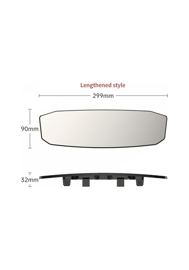 Dikiz Aynası Kavisli Dışbükey Dikiz Aynası Üzerinde Geniş Açılı Ayna Klipsi Kör Noktayı Azaltın