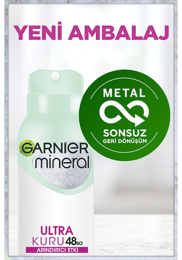 Garnier Mineral Ultra Kuru Antiperspirant Kadın Deodorant 150 ML