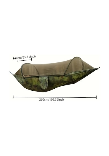 Maxaccess İki Kişilik Asılı Hamak 661 Lb Askeri Yeşil Taşıma Askısı+kilit Haki