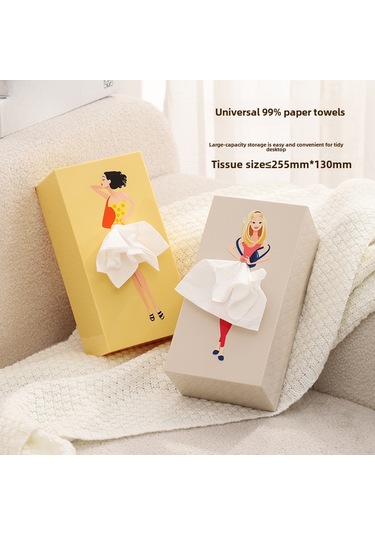 Açık Sarı Masaüstü Kağıt Kutusu, Modern, Sade Ve Çok İşlevli A