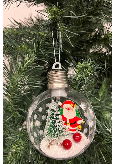 Waldern Yılbaşı Ağaç Santa Claus Işıklı Ampul Süs