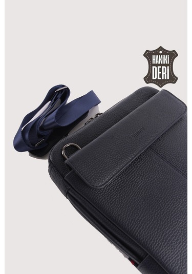 Hakiki Deri Erkek El Çantası Lacivert Smr9280 Lacivert
