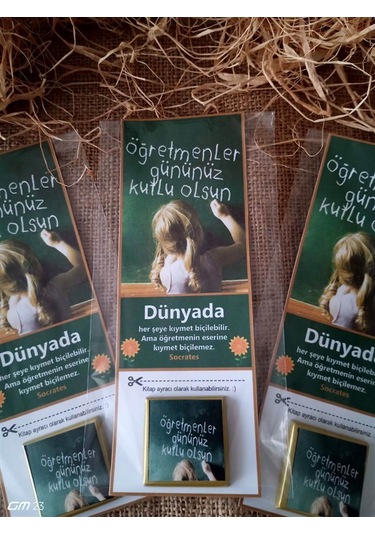 Farklı Market 24 Kasım Öğretmenler Günü Kitap Ayraçlı Çikolata 20 Adet